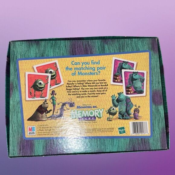 NEW Monsters Inc Scare Pairs Matching Card Game Disney Pixar Open Box - Picture 5 of 5